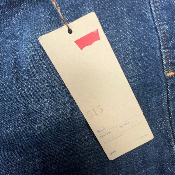 Levi’s 515 Bootcut Stretch Jeans Women’s 16M Dark Wash NWT - Picture 7 of 9